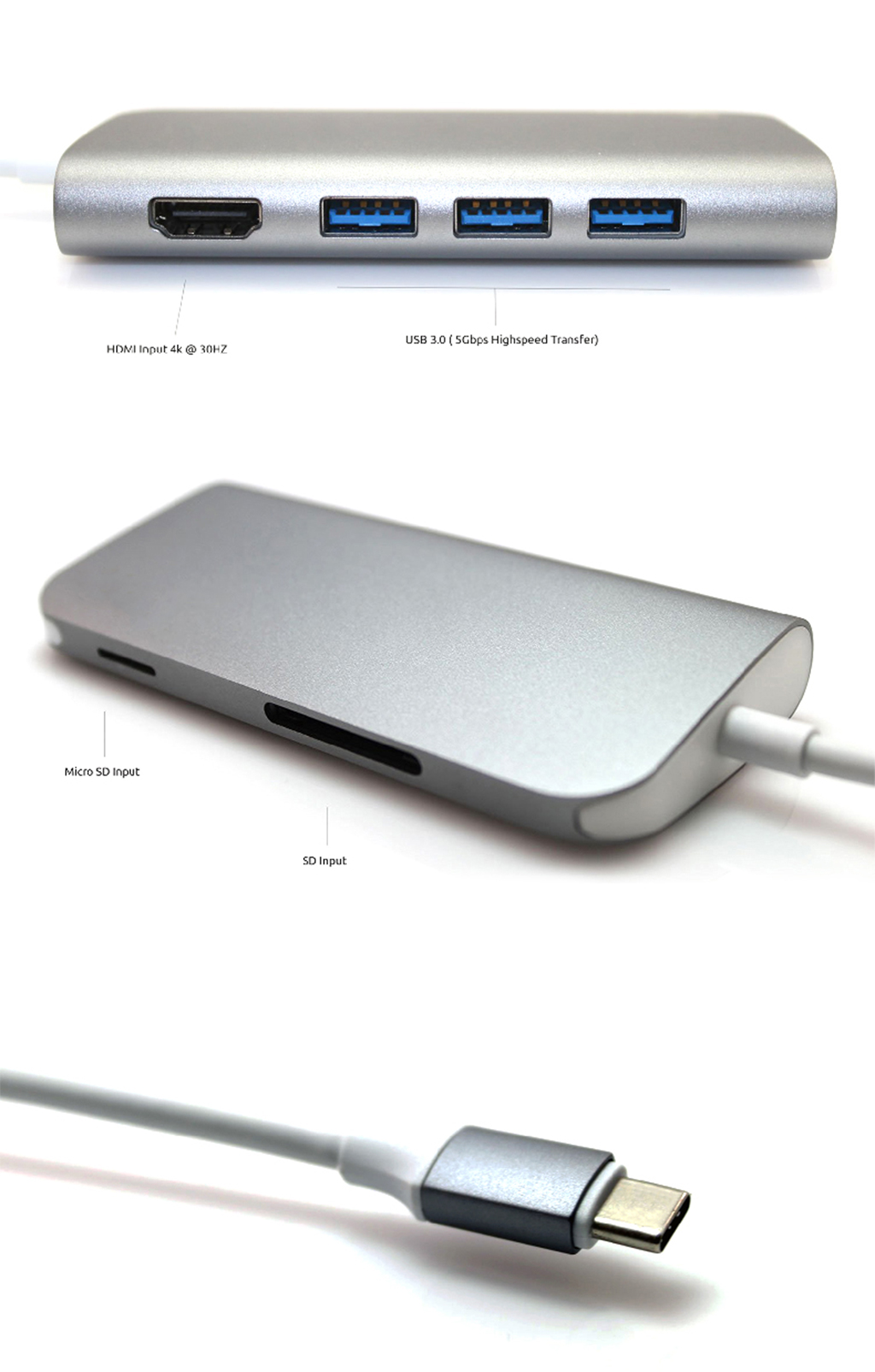 le touch usb c hub 8in1