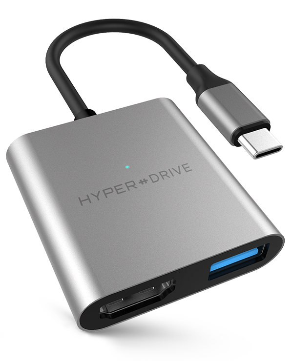 hyperdriver usb c 3in 1 to hmi 4k cho macbook