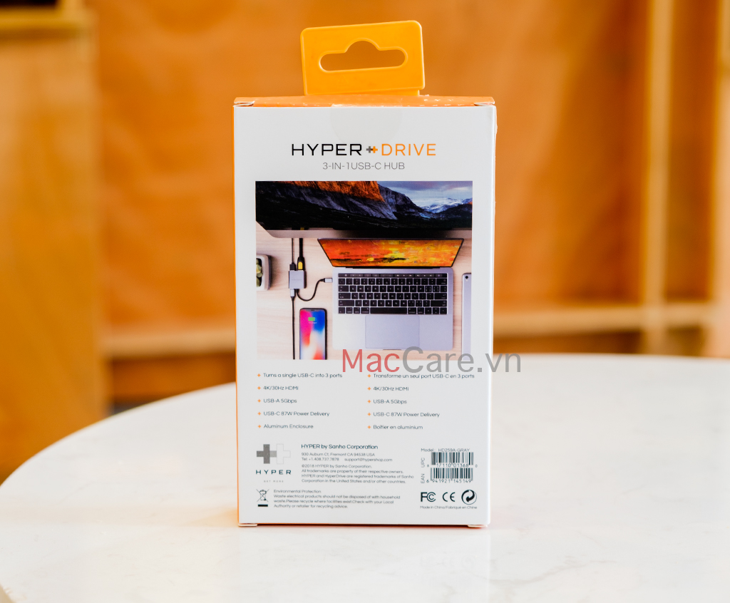 hyperdriver usb c 3in 1 to hmi 4k macbook