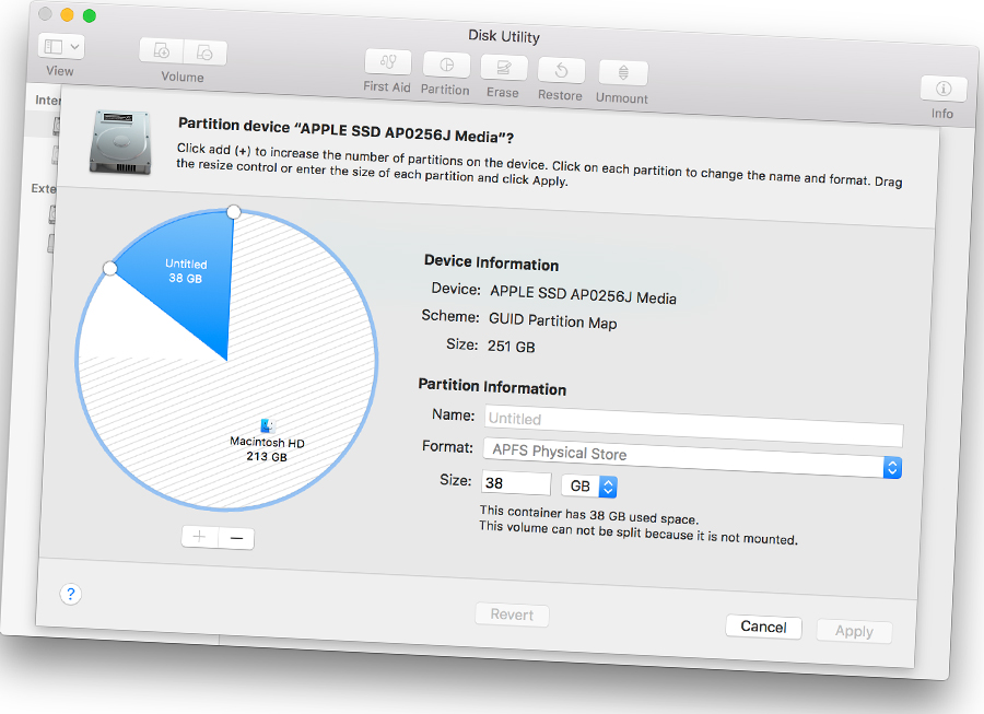 Disk Utility – Chia, gộp phân vùng ổ cứng MacBook, iMac