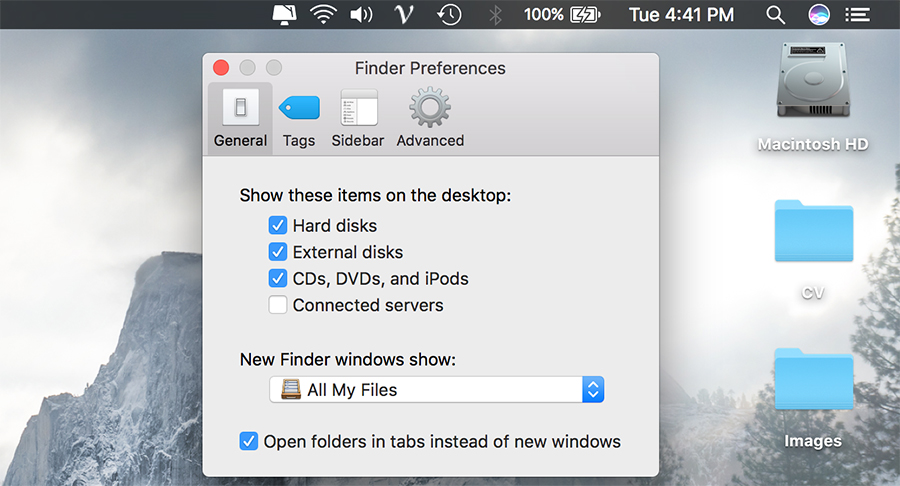 show ổ cứng ra desktop macbook