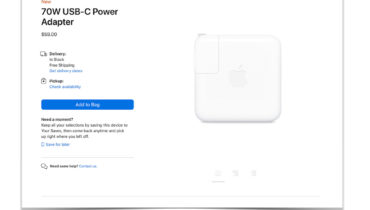 Apple ra mắt củ sạc 70W mới cho MacBook