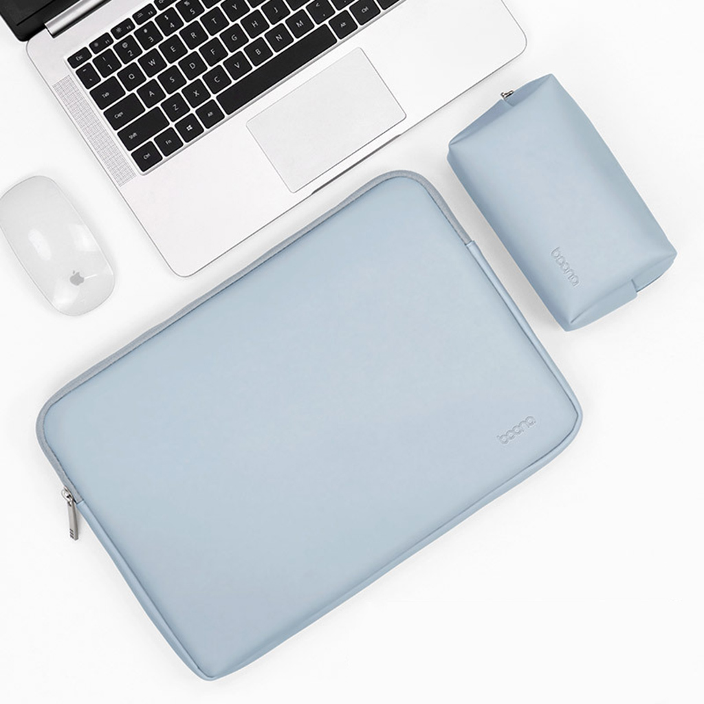 túi chống sốc macbook m1, m2, m3 màu xanh nhạt