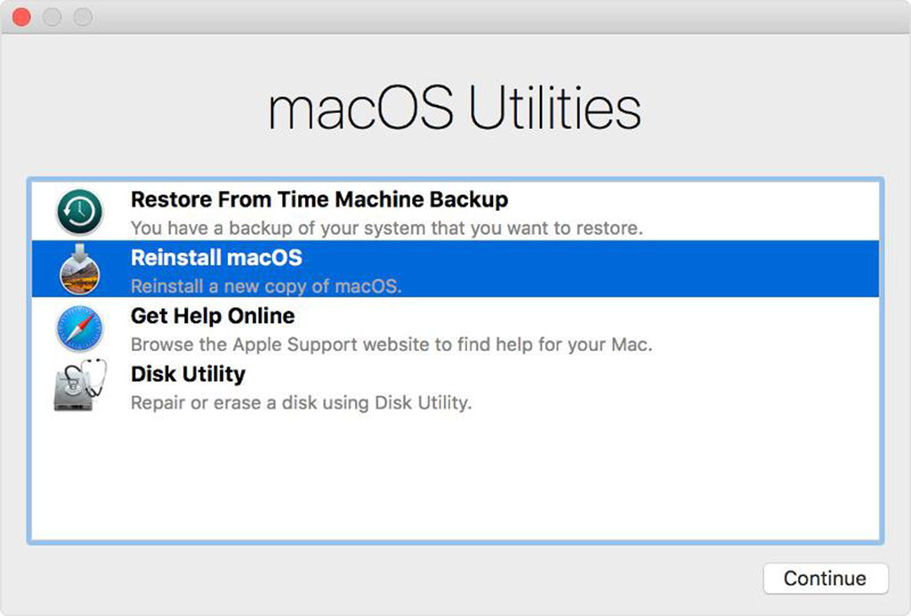 Khởi động chế độ Mac Recovery Mode