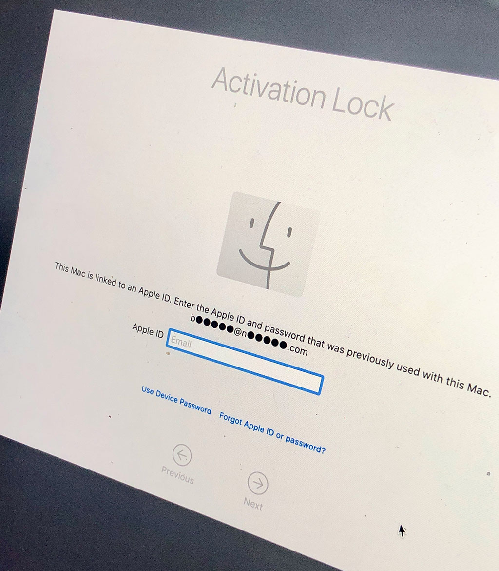 macbook activation lock icloud