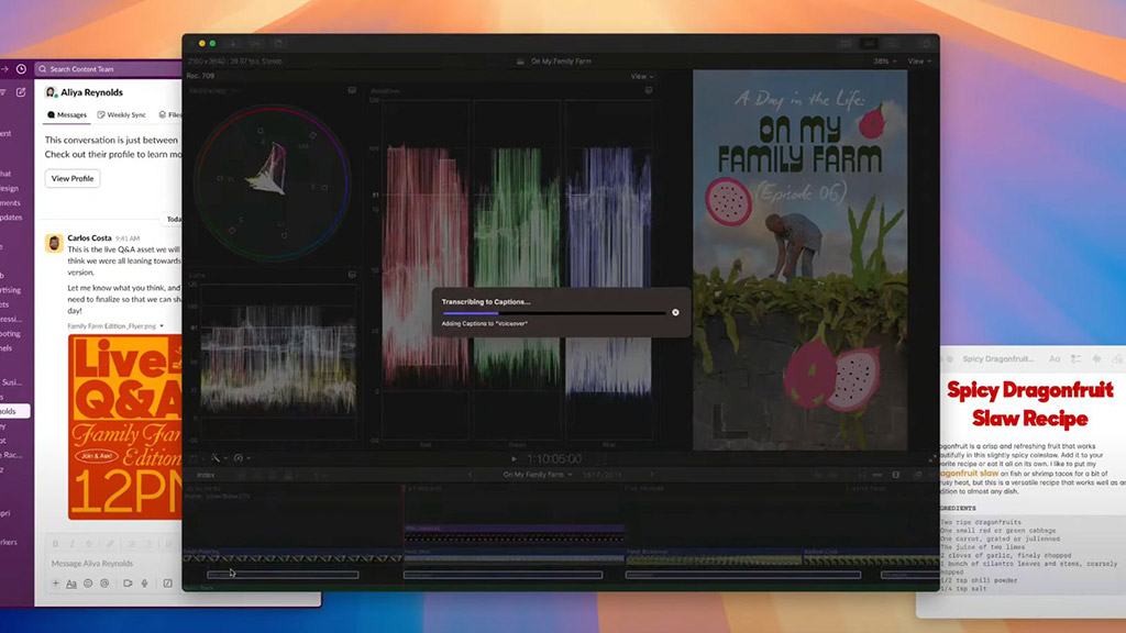 Final Cut Pro có thêm tính năng AI “Transcribe to Captio”