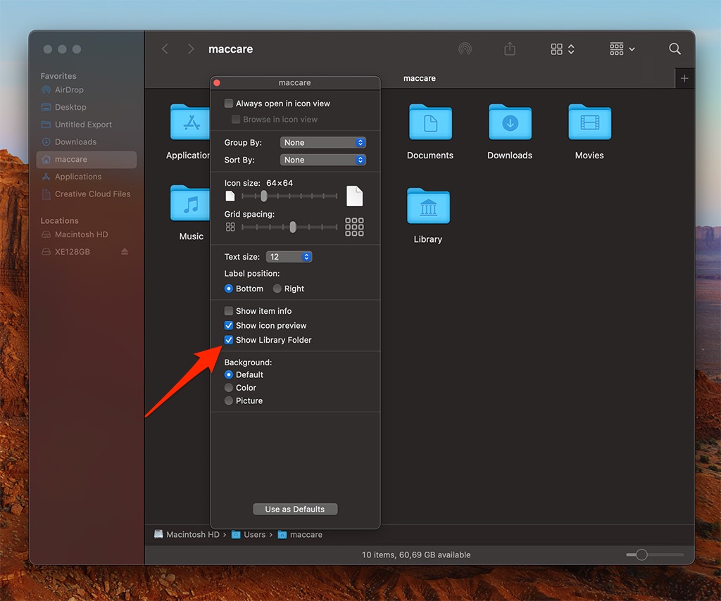 show library folder macos sequoia
