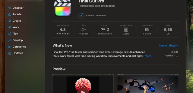 Apple phát hành Final Cut Pro 11 cho Mac