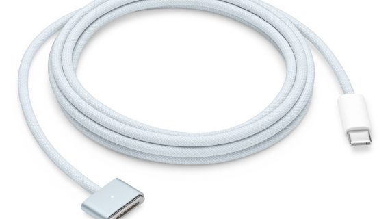 Apple bán cáp USB-C to Magsafe 3 màu Sky Blue cho MacBook M4