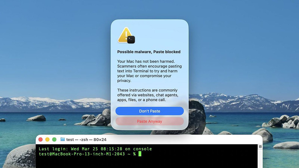 macos 26.4 bảo mật terminal mới